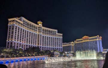 Bellagio Hotel and fountains