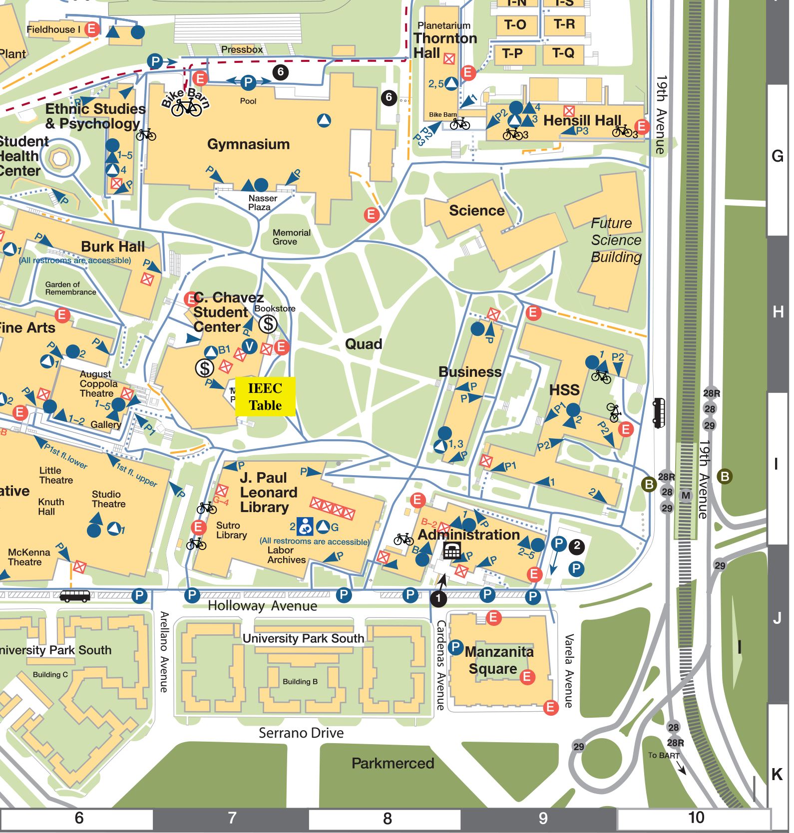 SF State Campus Map